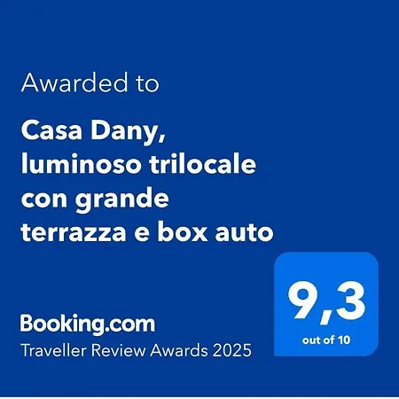 Apartment Casa Dany, Luminoso Trilocale Con Grande Terrazza E Box Auto